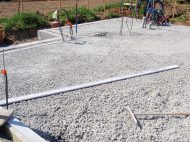 Dalle de béton en béton de chaux