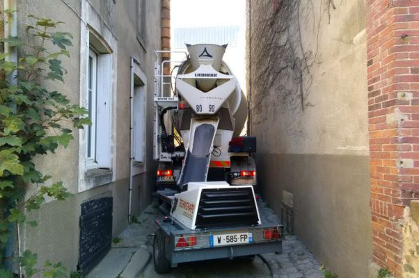 Taille d'encombrement d'un camion toupie