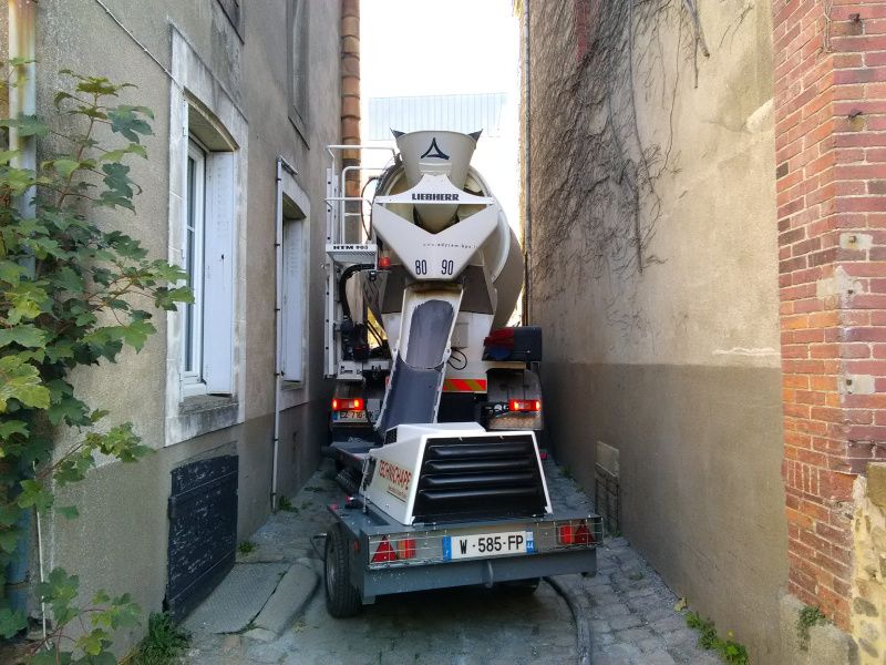 Livraison beton camion clearance toupie