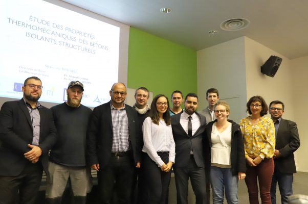 Equipe de la Chaire de recherche des bétons innovants pour de nouvelles applications EDYCEM Centrale Nantes